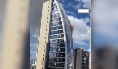 17 katlı iş merkezinde yangın çıktı!