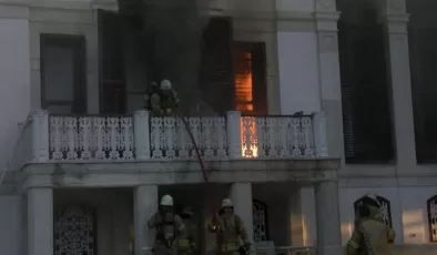 Yıldız Parkı’ndaki tarihi köşkte yangın