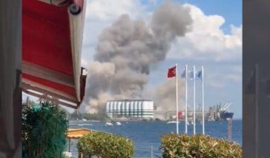 Kocaeli Derince Limanı mevkiinde patlama!