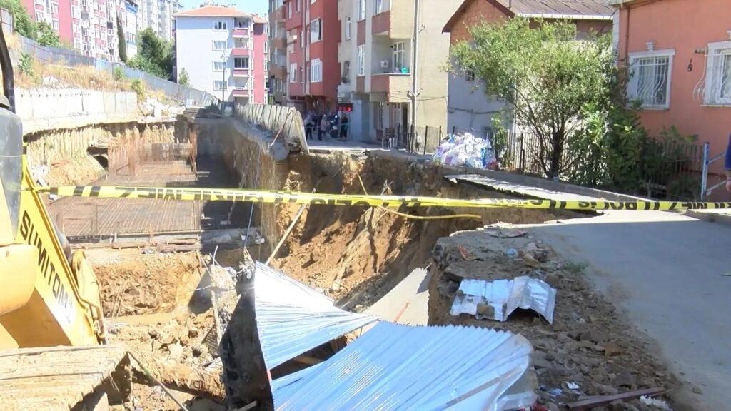 Yol çöktü, deprem sanıldı